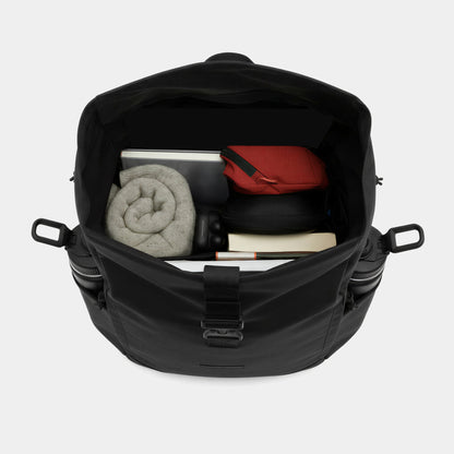 Black Roll Top Backpack 22L