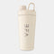 Protein-Shaker aus Edelstahl in Ecru, 600 ml