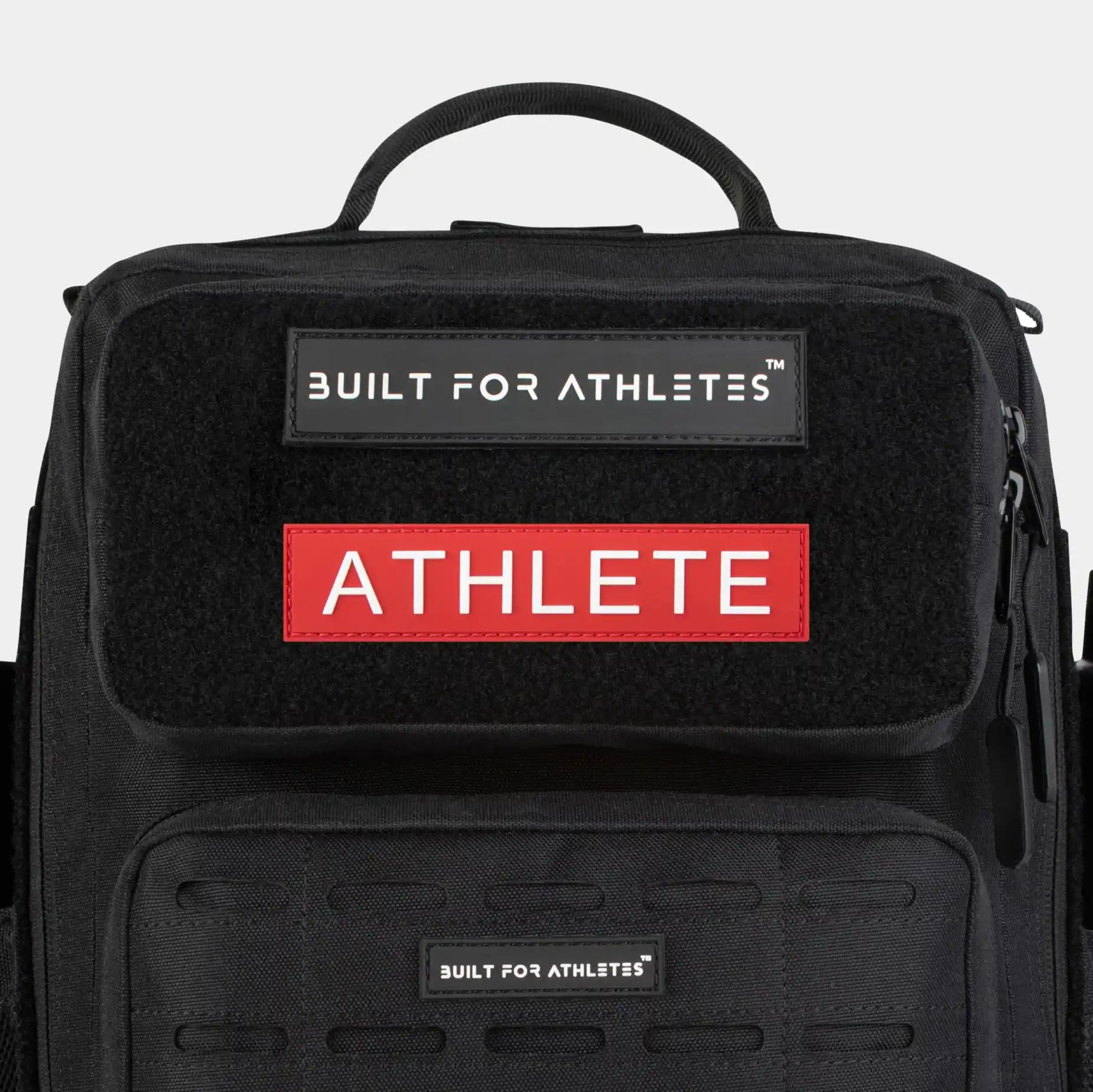 Built for Athletes Patches White Text Red Back Athlete Patch