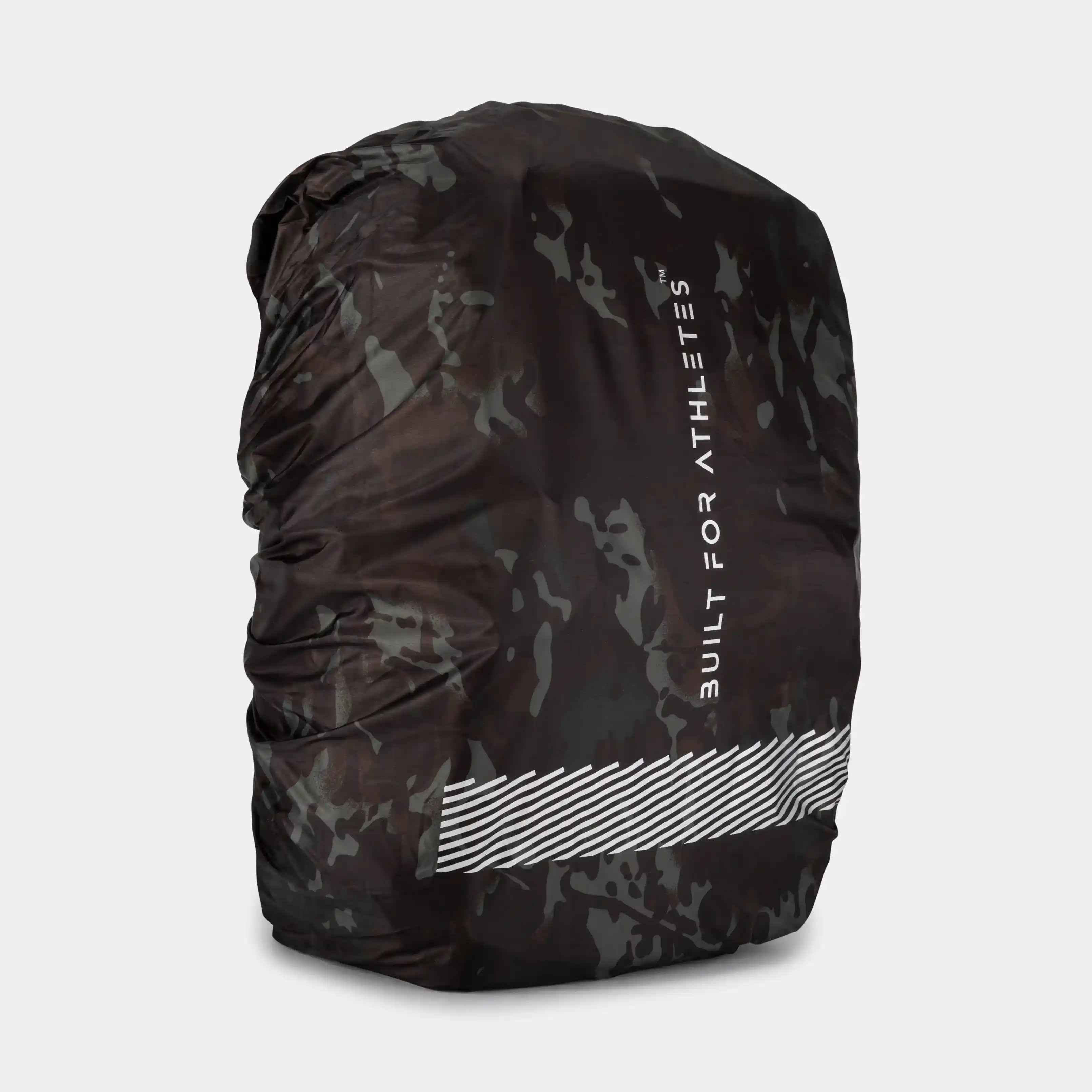 Black Camo Waterproof Backpack Cover Built for Athletes