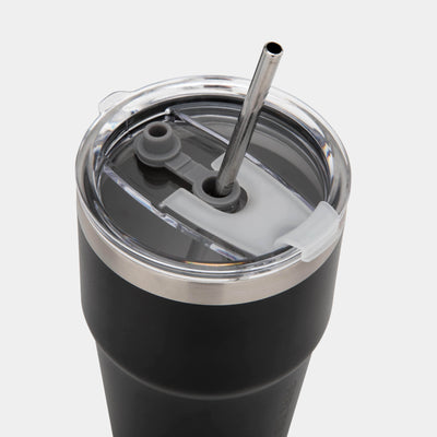 Built for Athletes Bottles Coffee Cup with Steel Straw