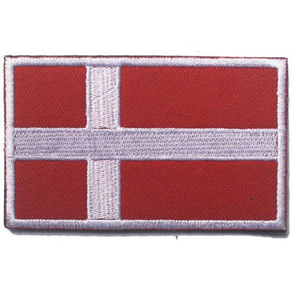 Built for Athletes Patches Denmark Country Flag Patches