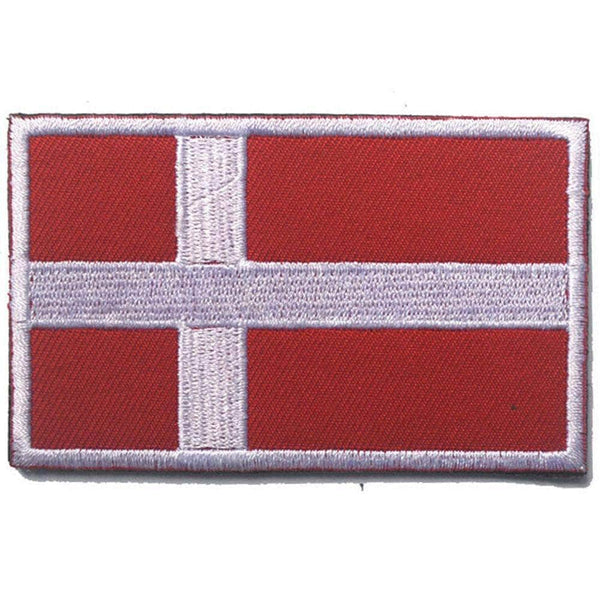 Built for Athletes Patches Denmark Country Flag Patches