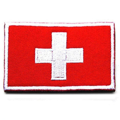 Built for Athletes Patches Switzerland Country Flag Patches