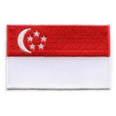 Built for Athletes Patches Singapore Country Flag Patches