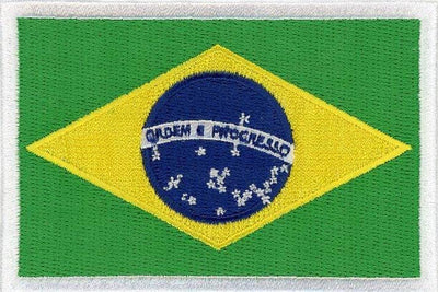 Built for Athletes Patches Brazil Country Flag Patches