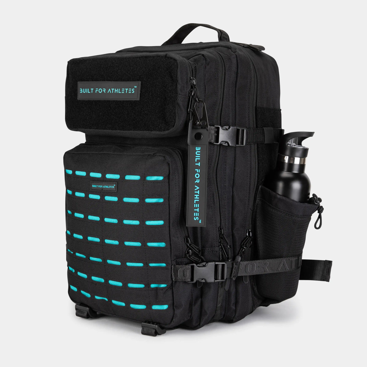 Gym Rucksack Large Black & Aqua 45L Gym Backpack â Built for Athletesâ˘