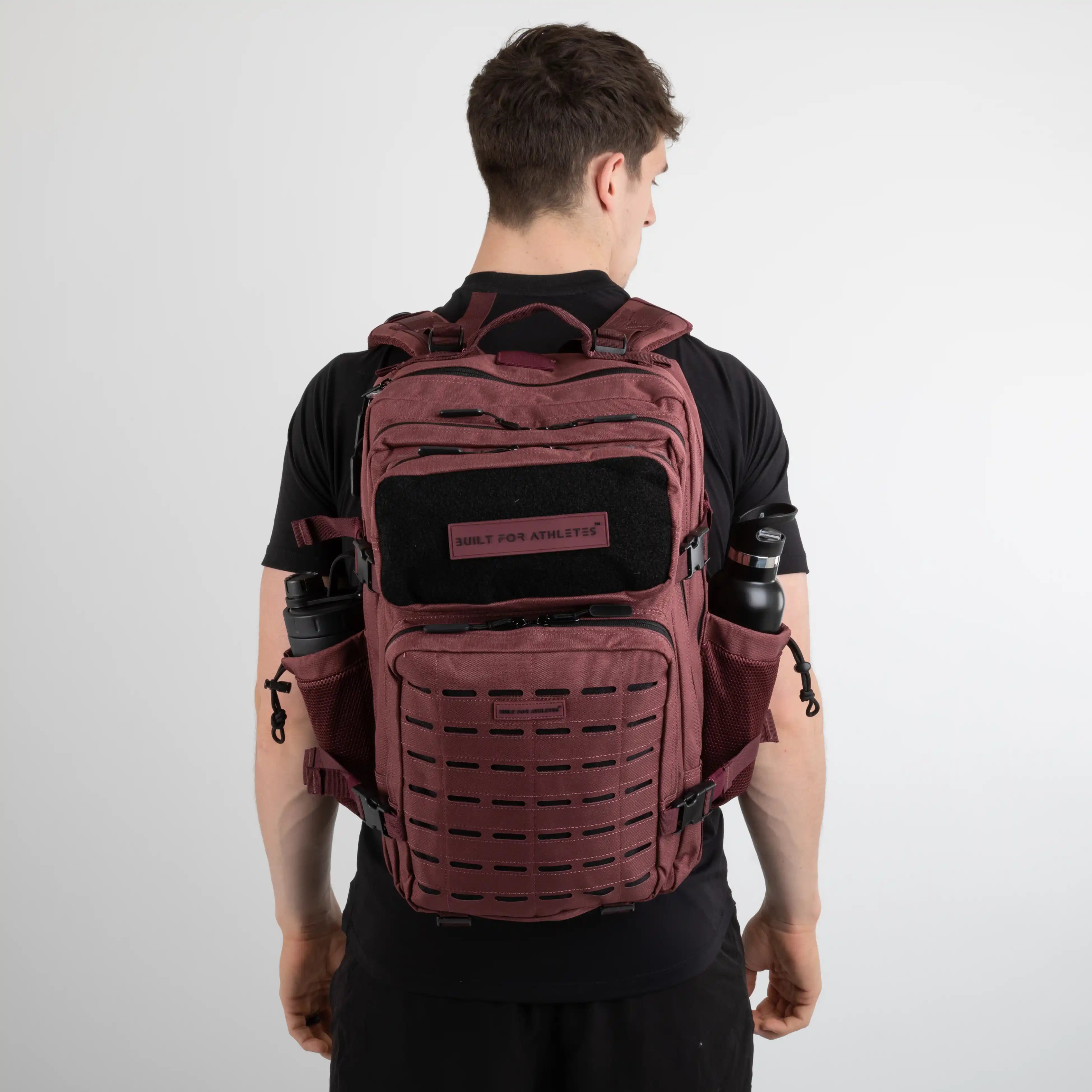 Built for Athletes Backpacks Large Burgundy Gym Backpack