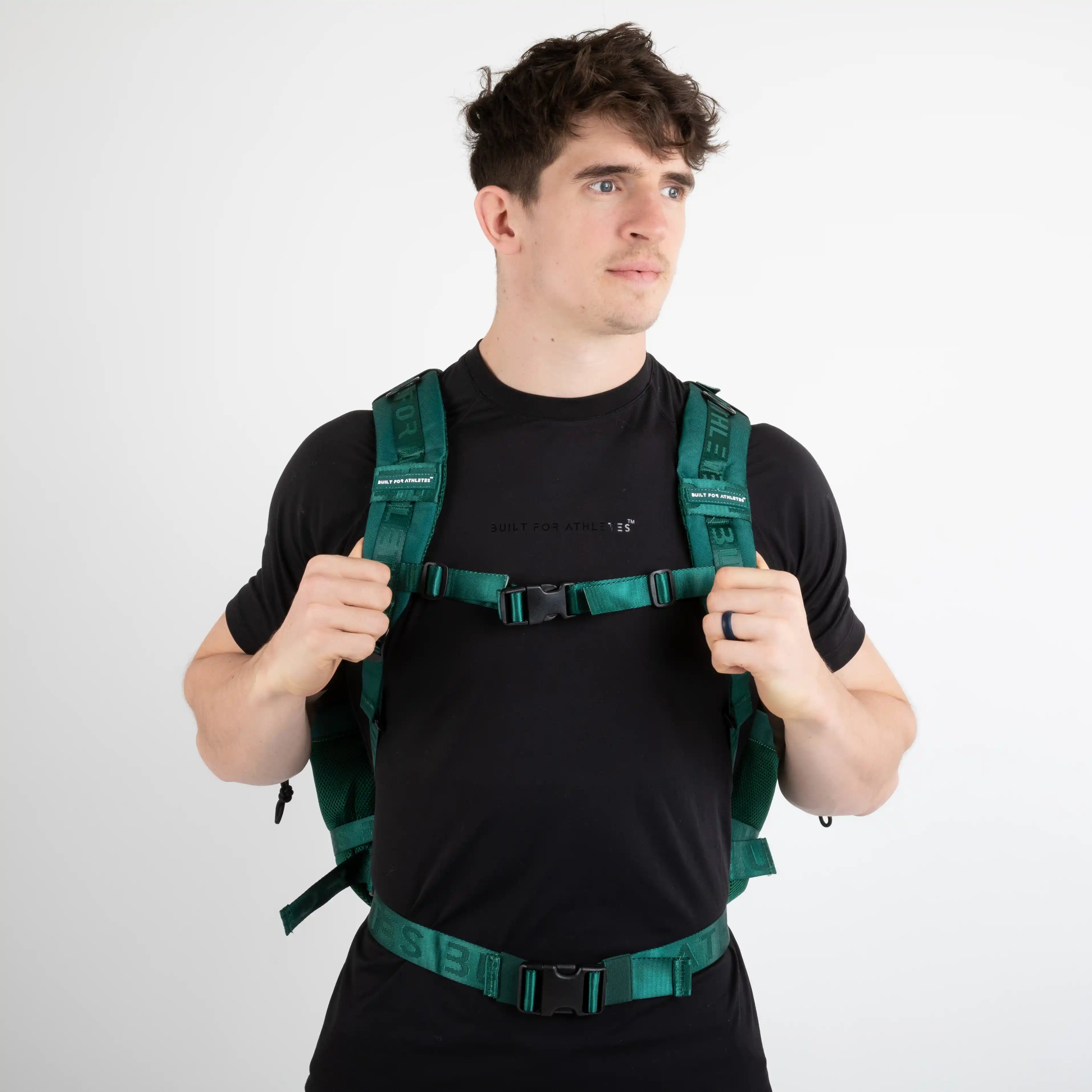 Built for Athletes Backpacks Large Forest Green Gym Backpack