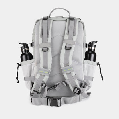 Built for Athletes Backpacks Large Grey & Lime Gym Backpack