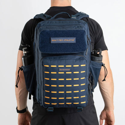 Built for Athletes Backpacks Large Navy & Orange Backpack