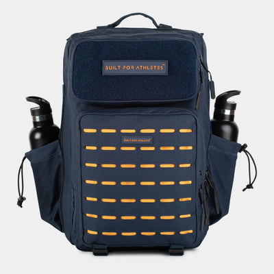 Built for Athletes Backpacks Large Navy & Orange Backpack