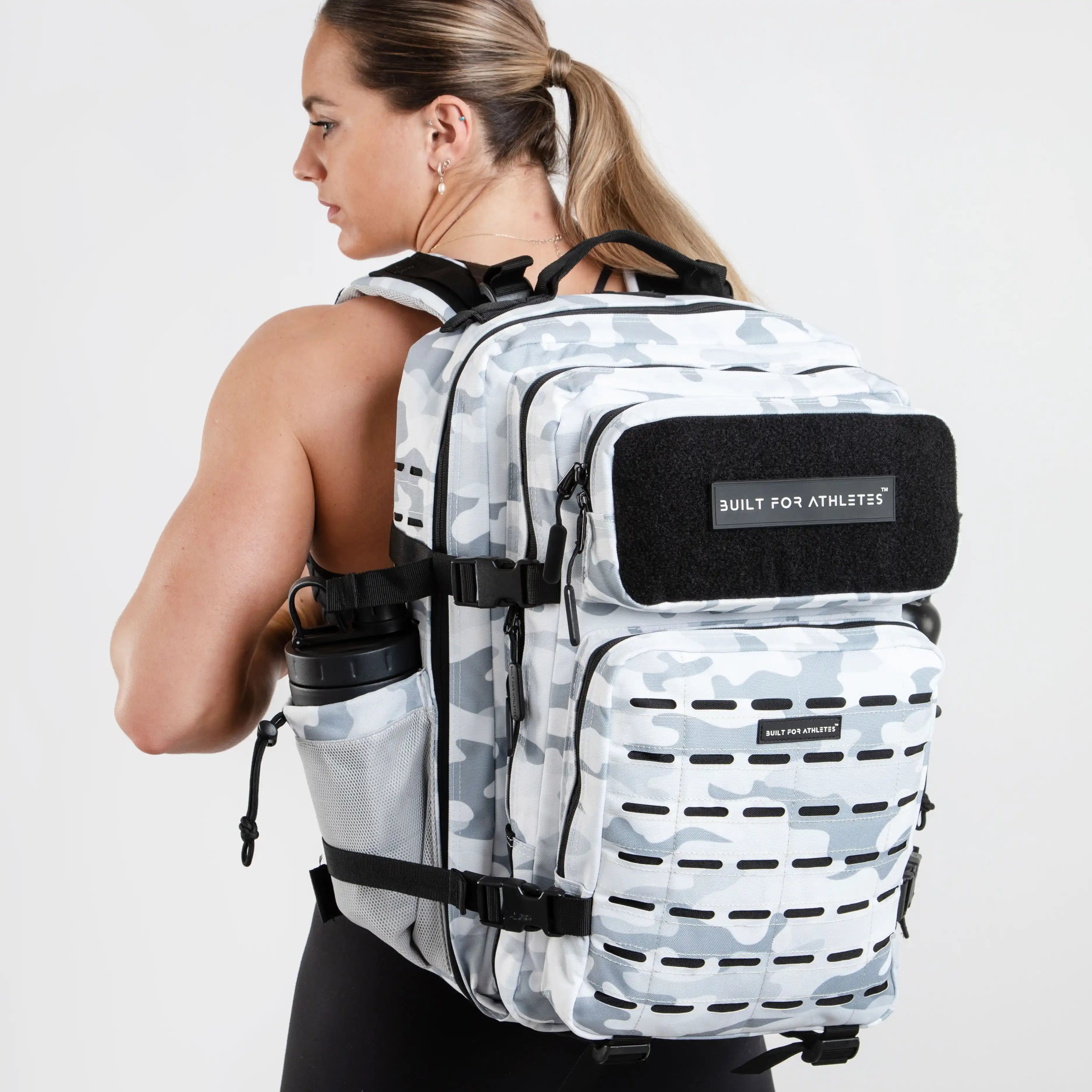 Built for Athletes™ Backpacks Large White Camo Backpack