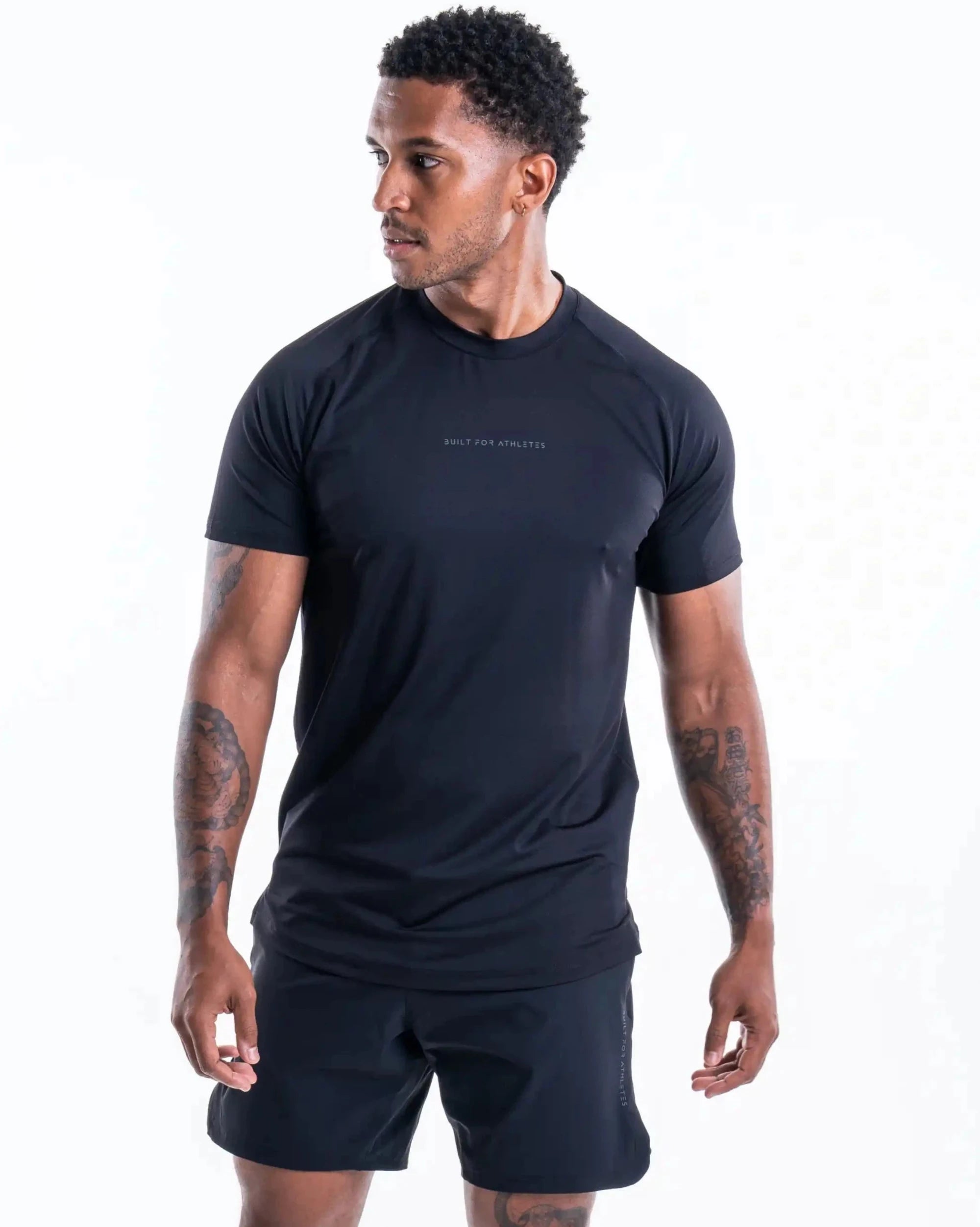 Built For Athletes Mens Shirts Men's Training Tshirt  Black