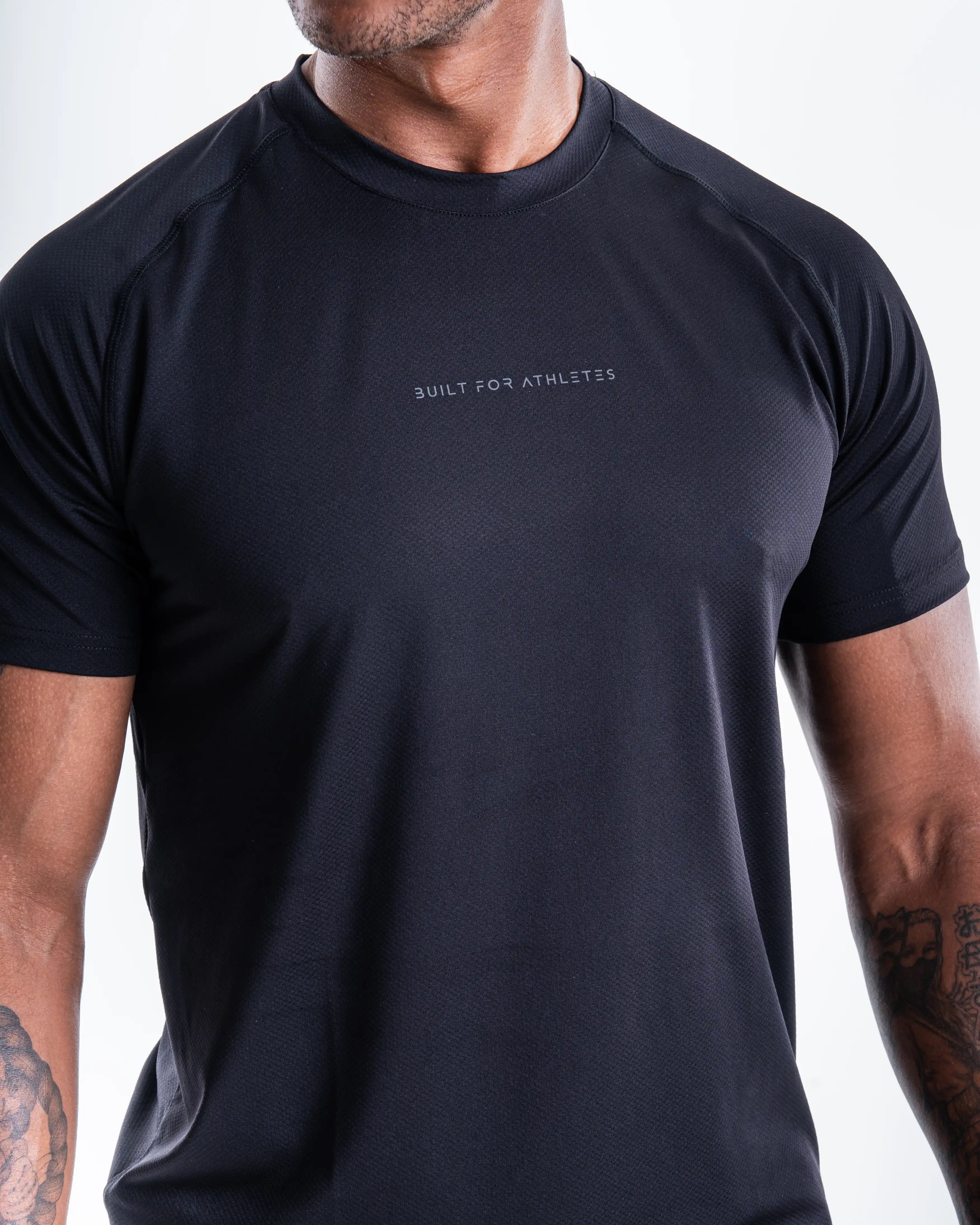 Built For Athletes Mens Shirts Men's Training Tshirt  Black