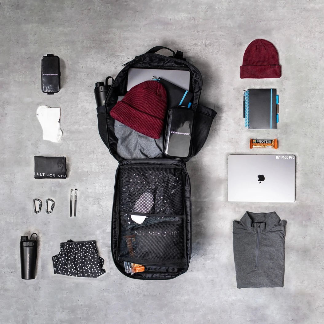 Small Black & Aqua Gym Backpack – Built for Athletes™