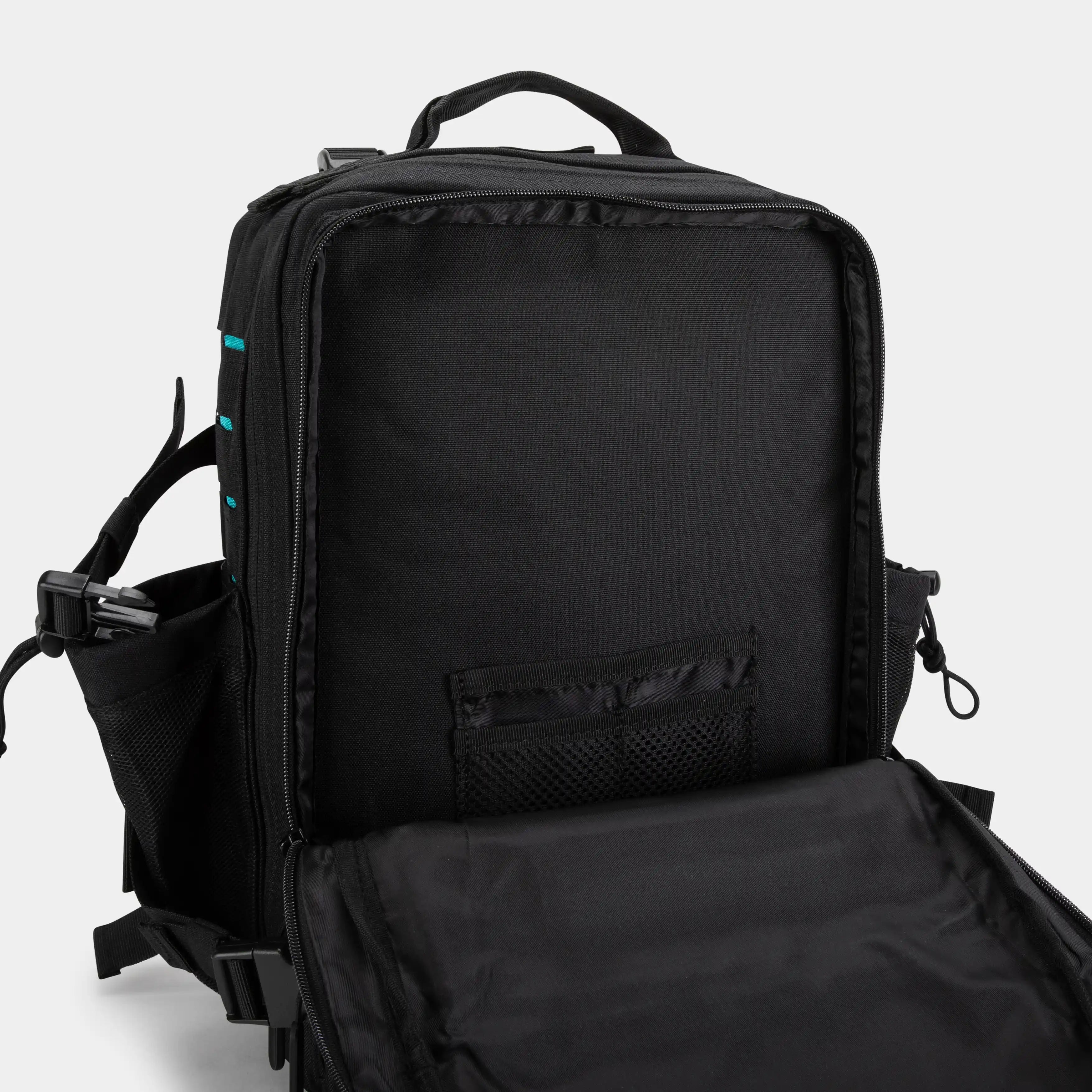 Built for Athletes Backpacks Small Black & Aqua Gym Backpack