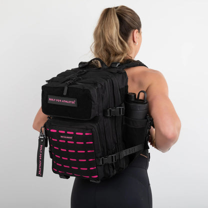 Built for Athletes Backpacks Small Black & Pink Gym Backpack