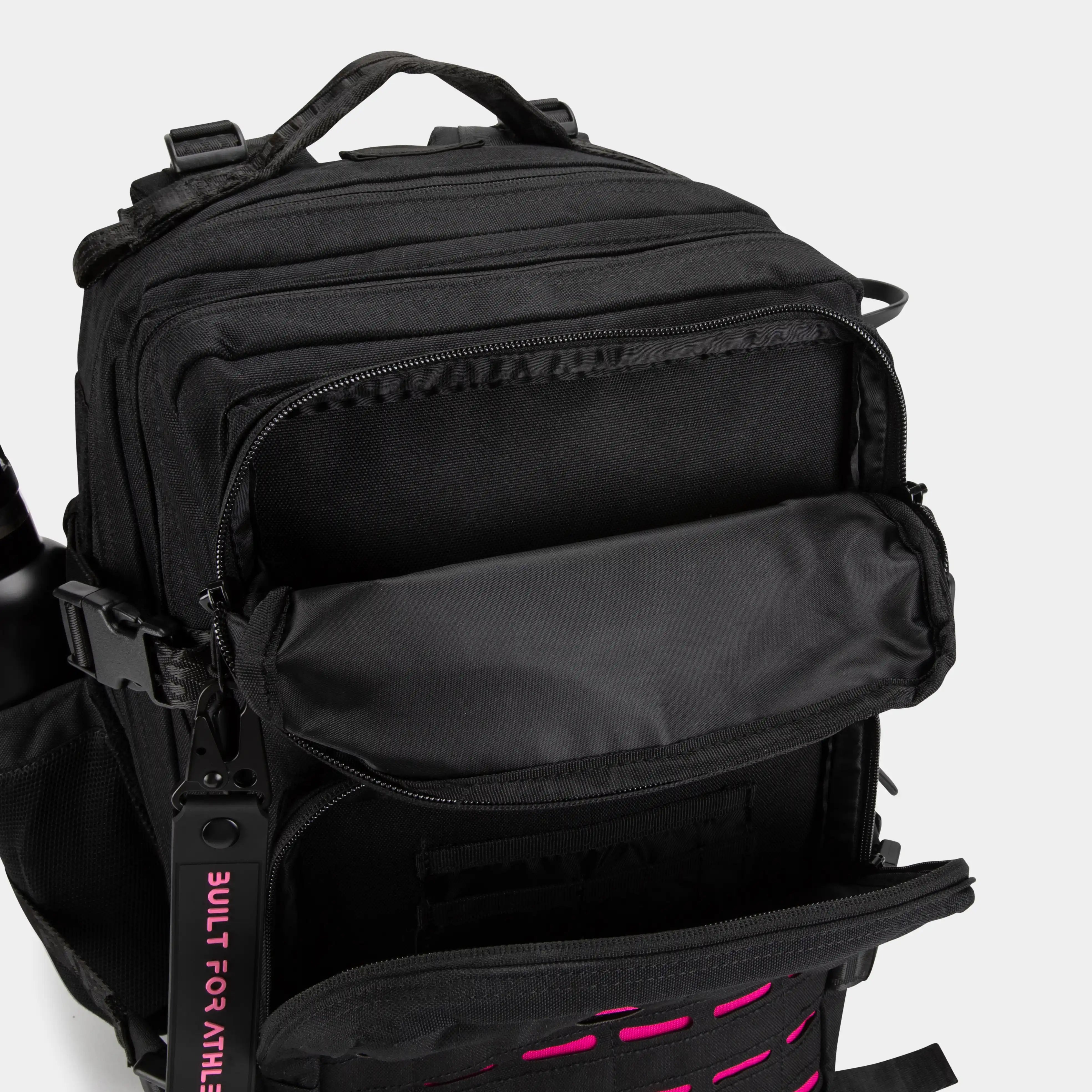 Built for Athletes Backpacks Small Black & Pink Gym Backpack