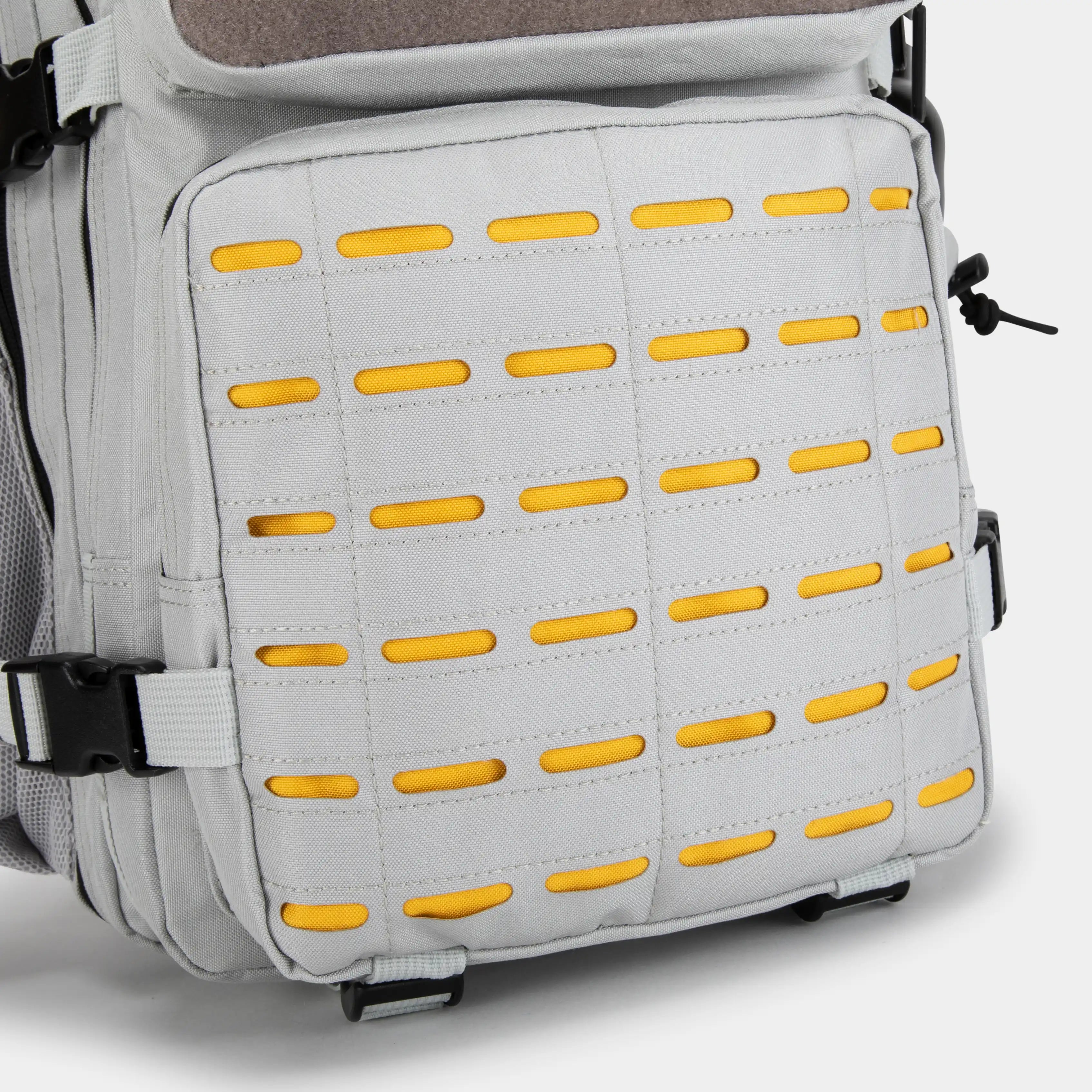 Small 25L Grey Yellow Gym Backpack Built for Athletes