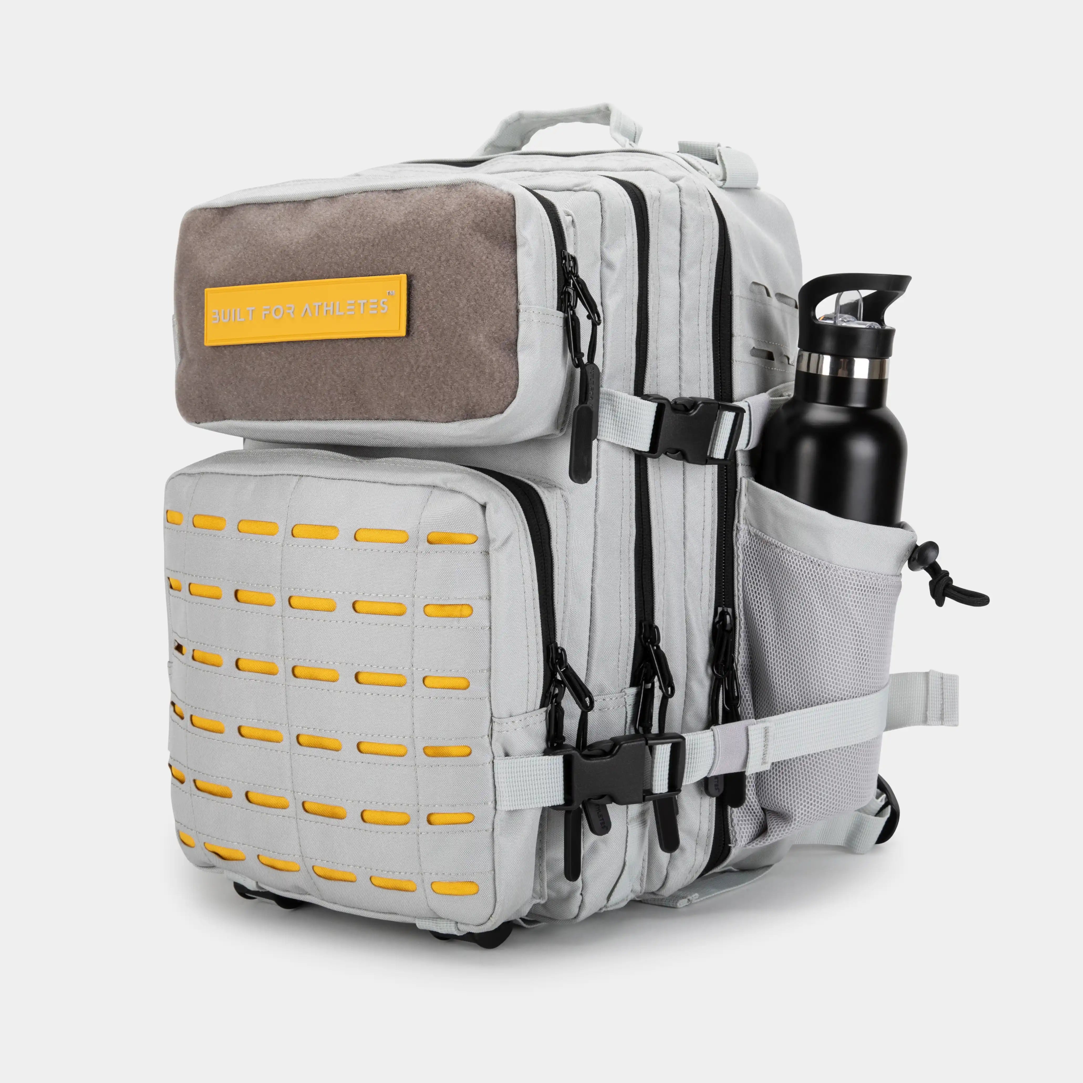 Built for Athletes Backpacks Small Grey & Yellow Backpack