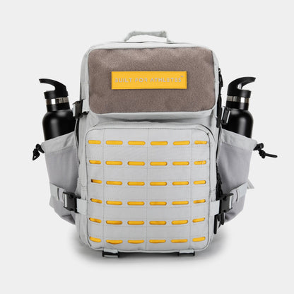 Built for Athletes Backpacks Small Grey & Yellow Backpack