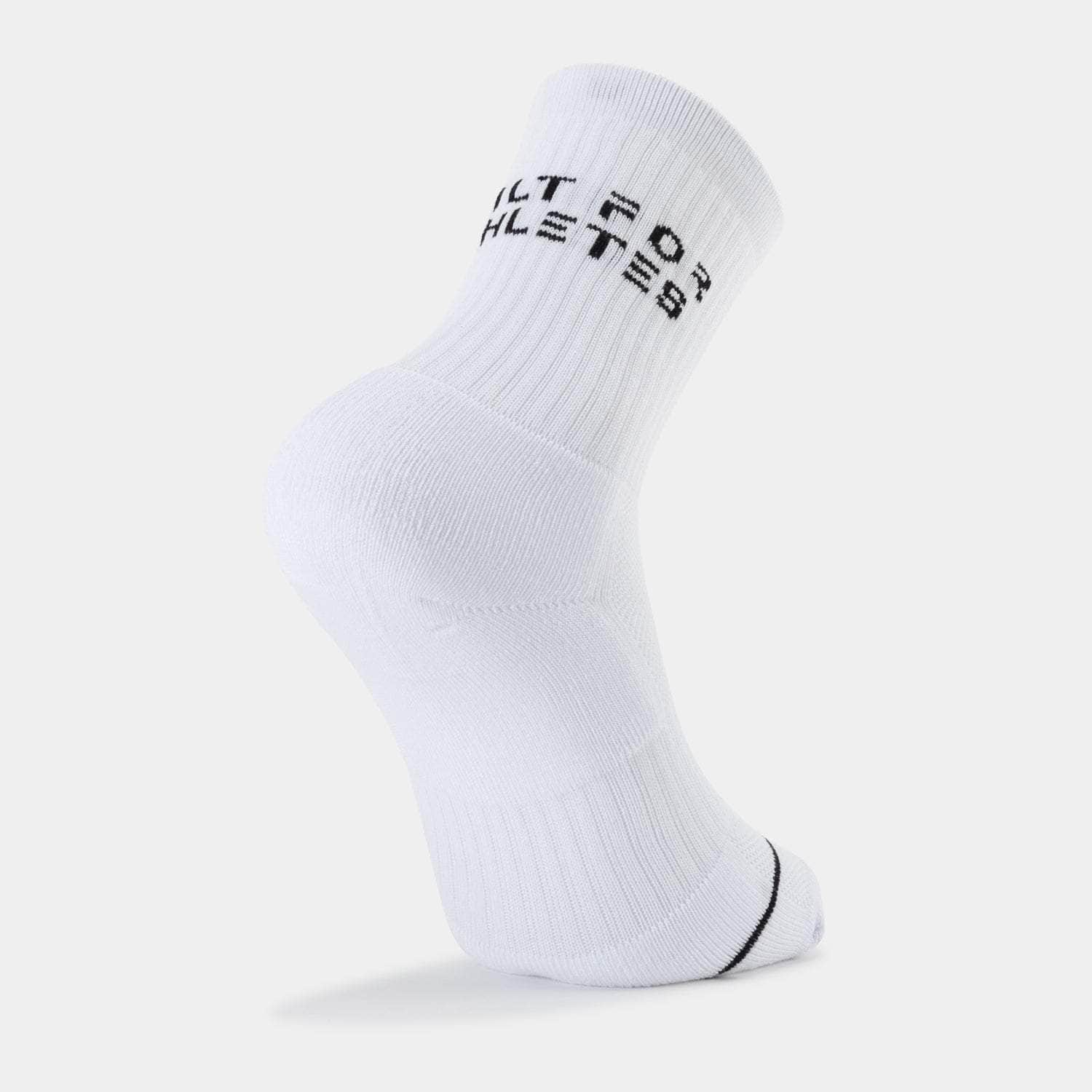 Built For Athletes Socks White Crew Training Sock