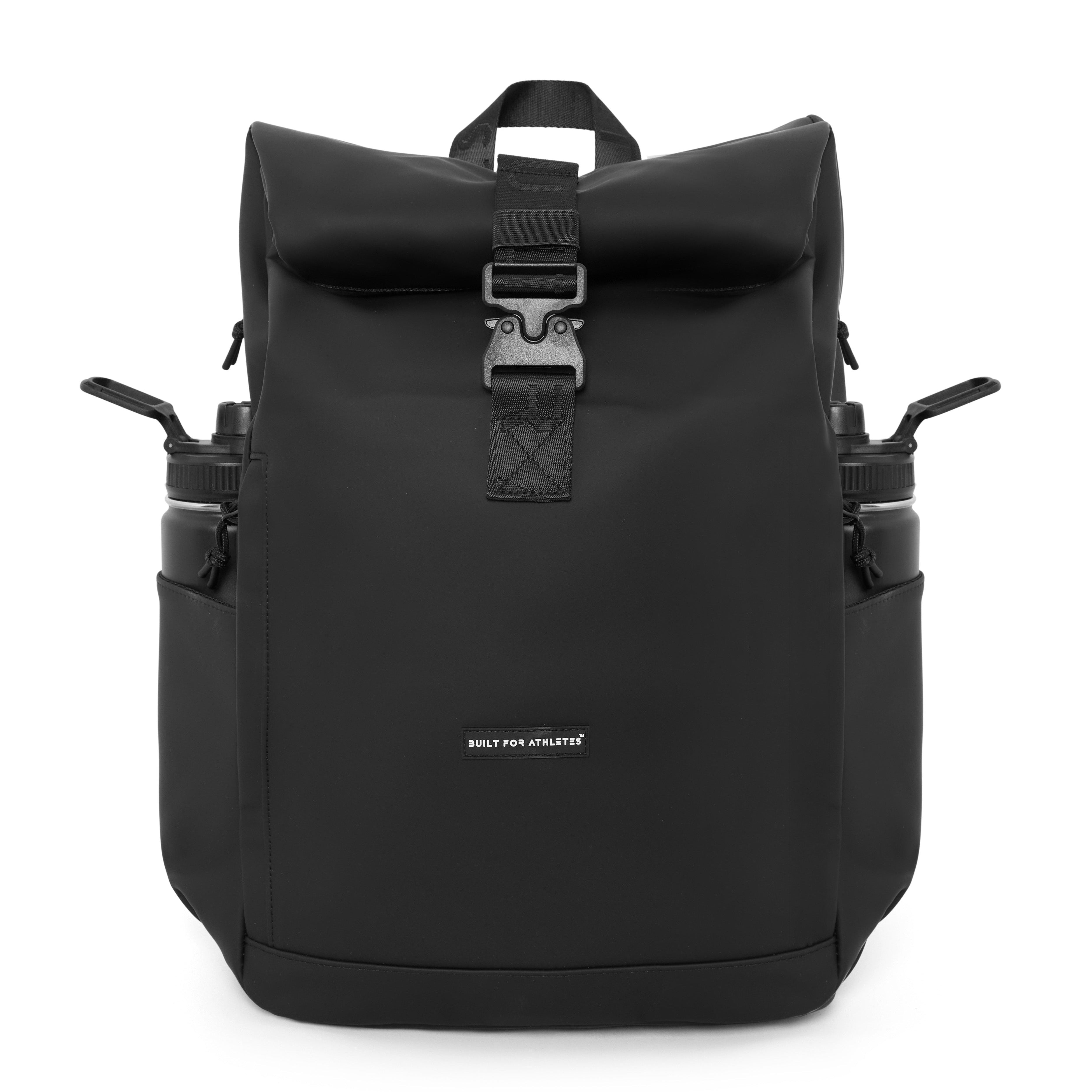 Black Roll Top 22L Backpack