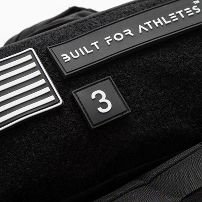 Built for Athletes Patches 0-9 Number Rubber Patches