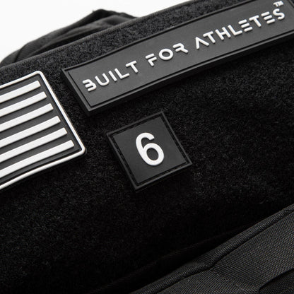 Built for Athletes Patches 0-9 Number Rubber Patches