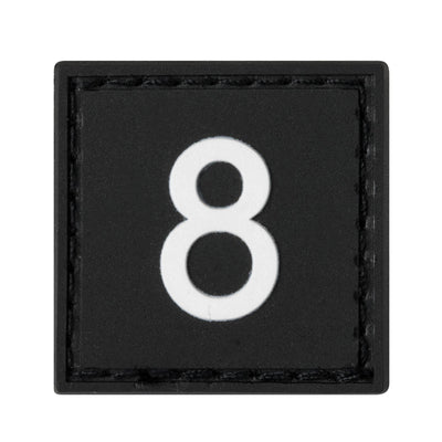 Built for Athletes Patches 8 0-9 Number Rubber Patches