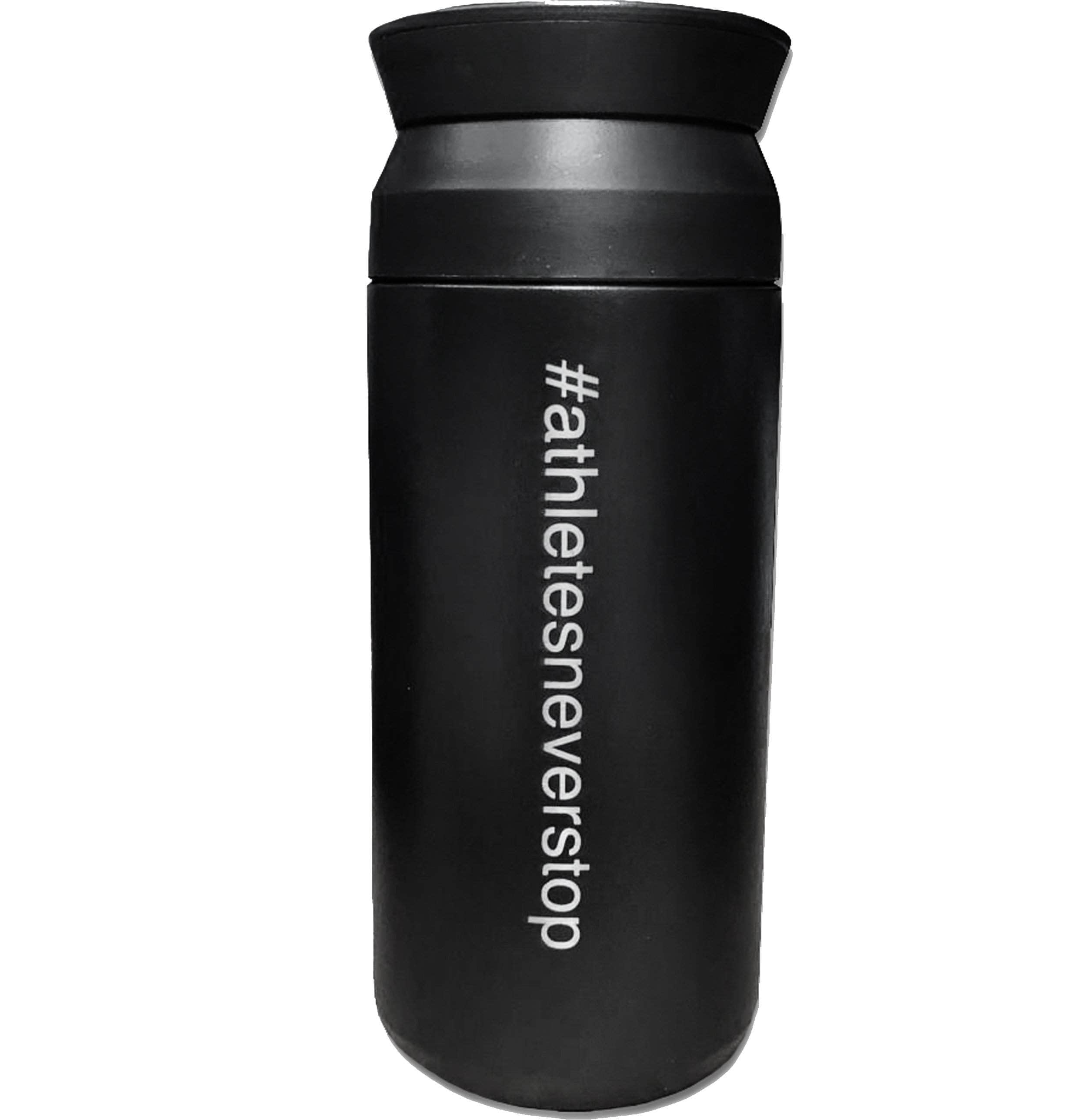 Built for Athletes Bottles Black Stainless Steel Reusable Coffee Cup