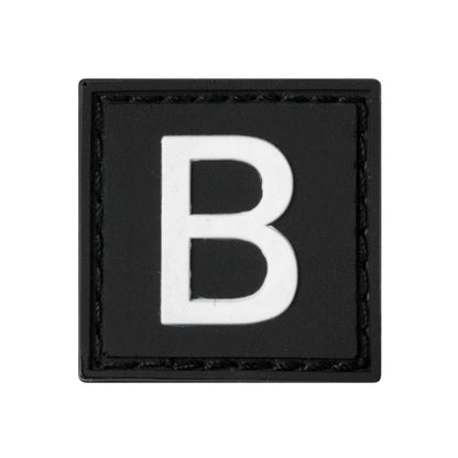 Built for Athletes Patches B Letter Rubber Patches