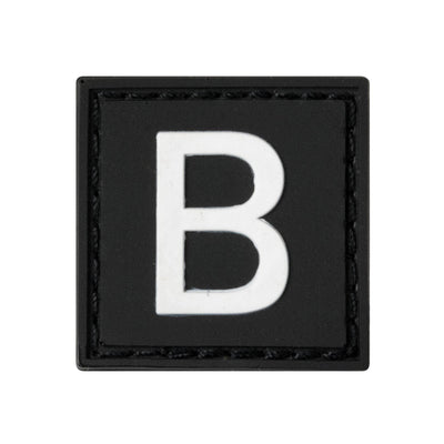 Built for Athletes Patches B Letter Rubber Patches