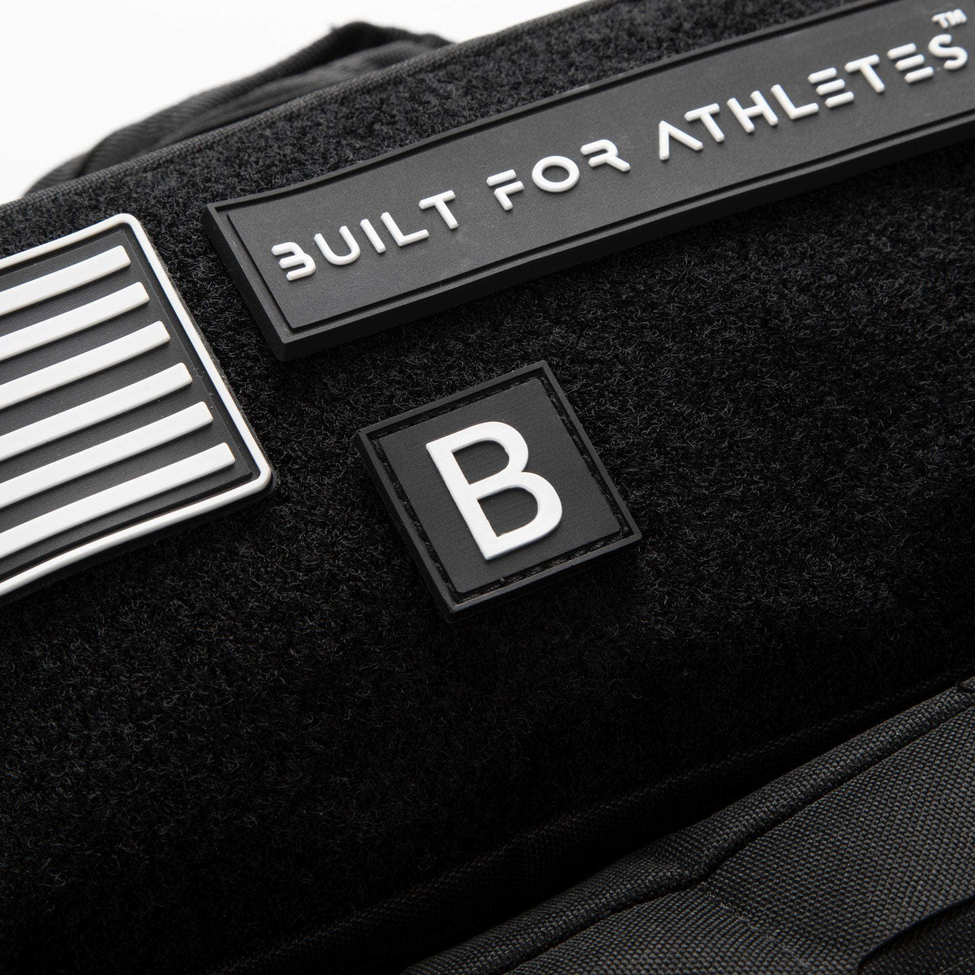 Built for Athletes Patches Letter Rubber Patches