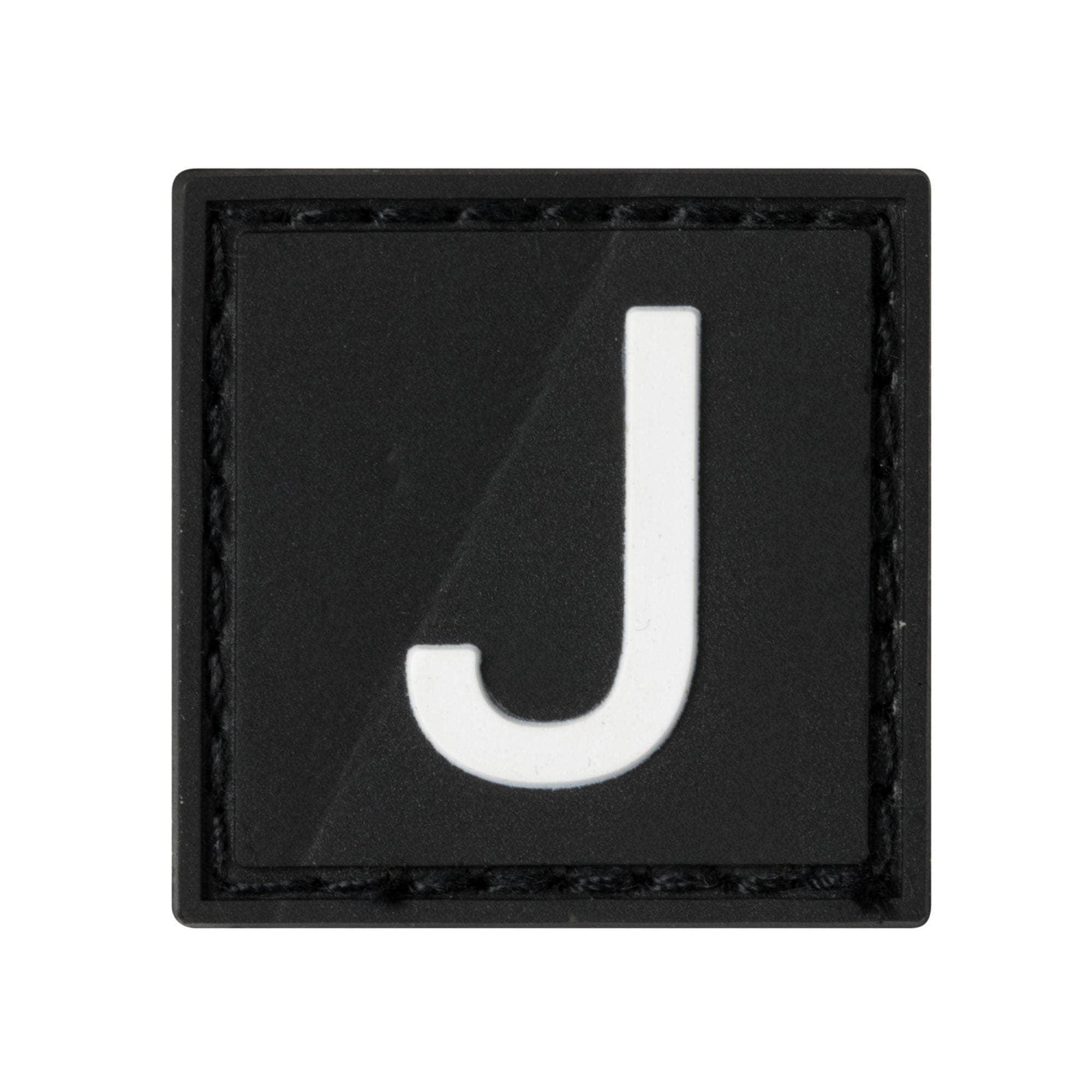 Built for Athletes Patches J Letter Rubber Patches