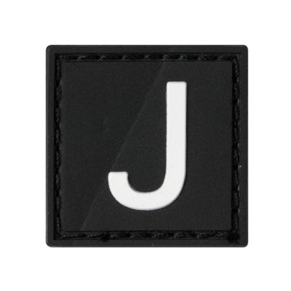 Built for Athletes Patches J Letter Rubber Patches