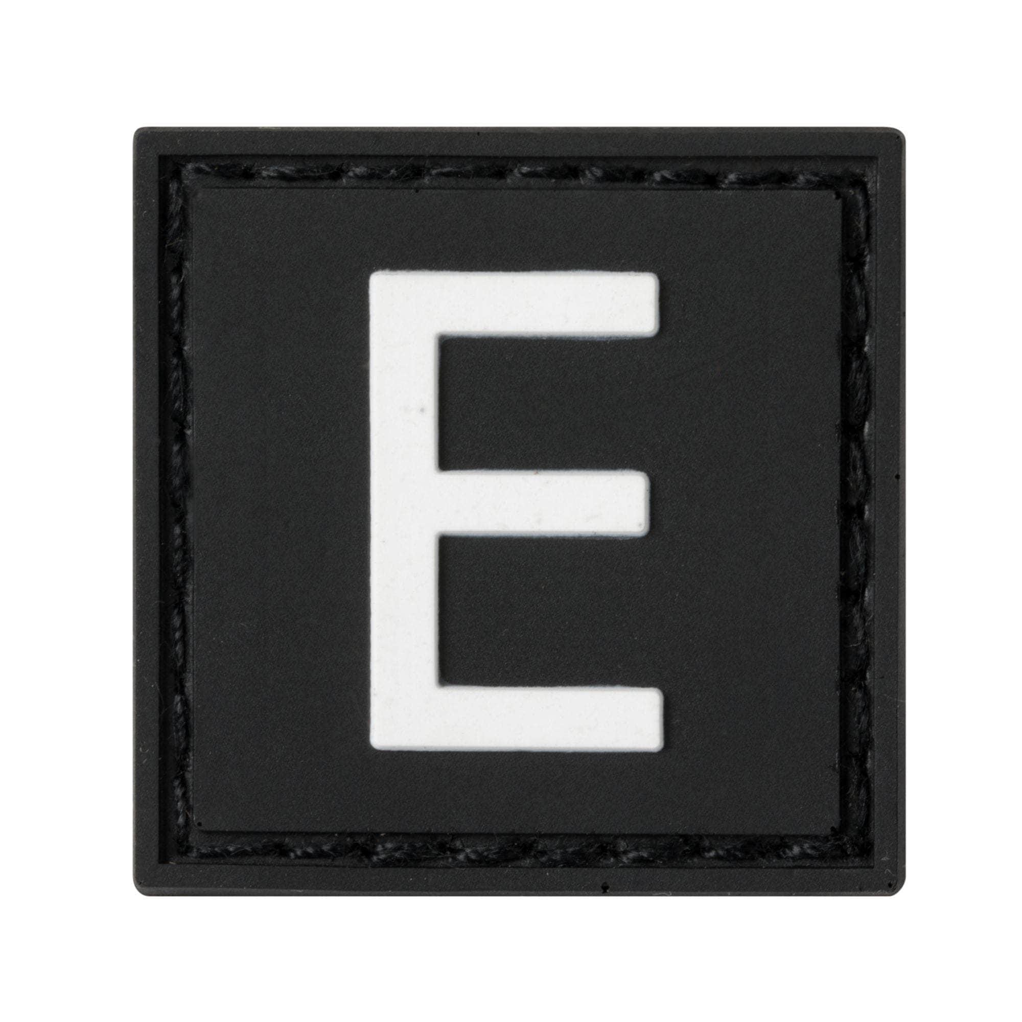 Built for Athletes Patches E Letter Rubber Patches