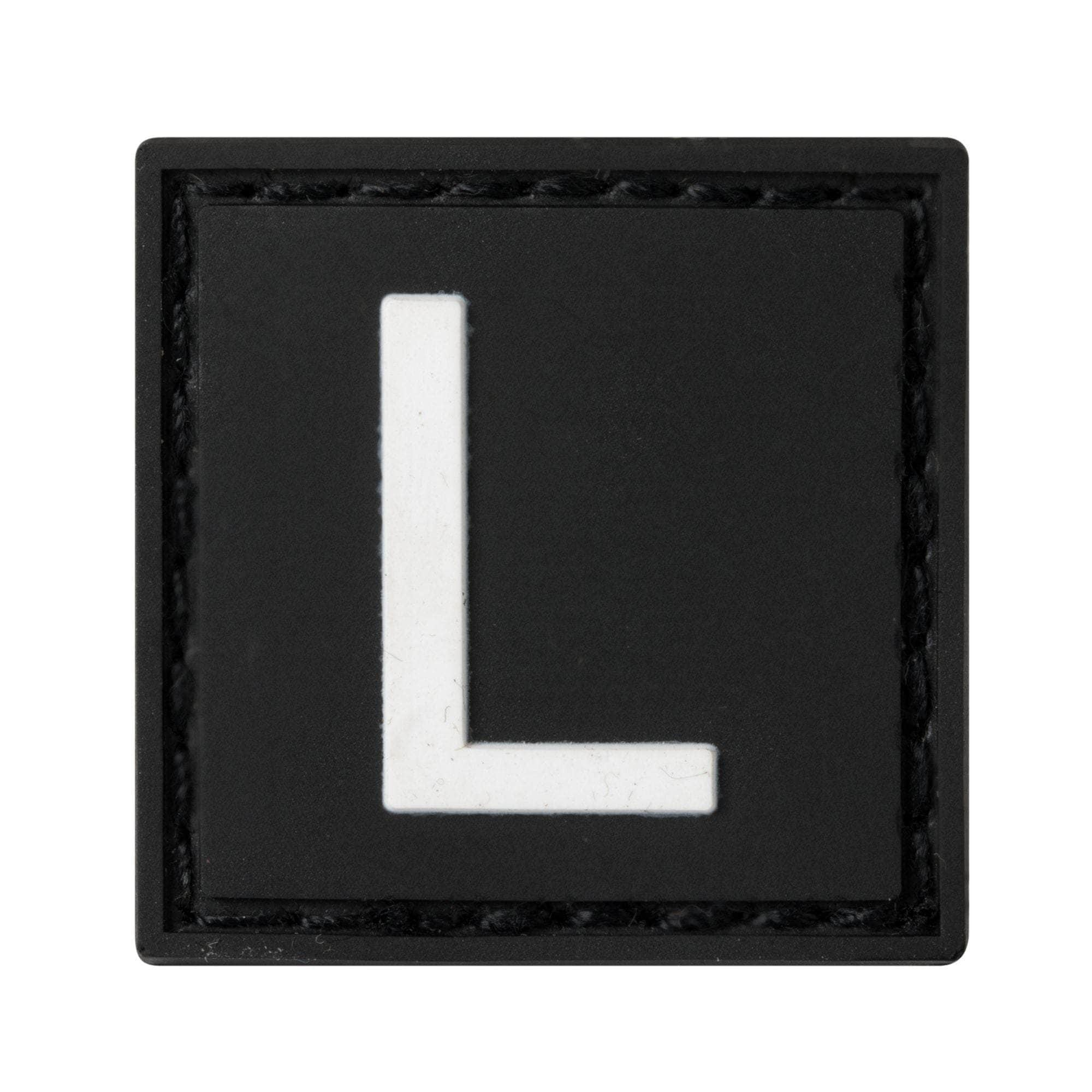 Built for Athletes Patches L Letter Rubber Patches