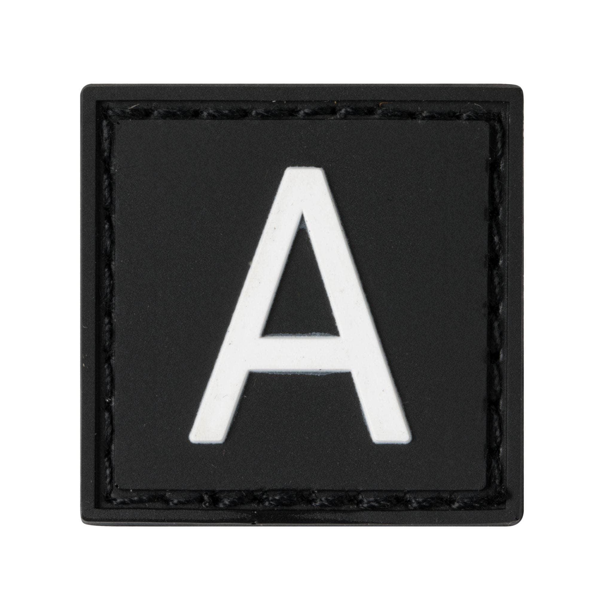Built for Athletes Patches A Letter Rubber Patches