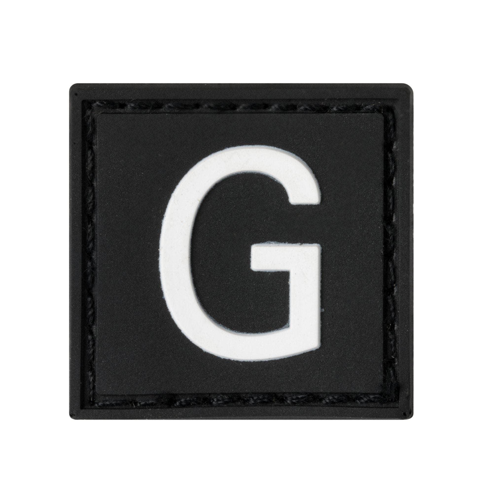 Built for Athletes Patches G Letter Rubber Patches