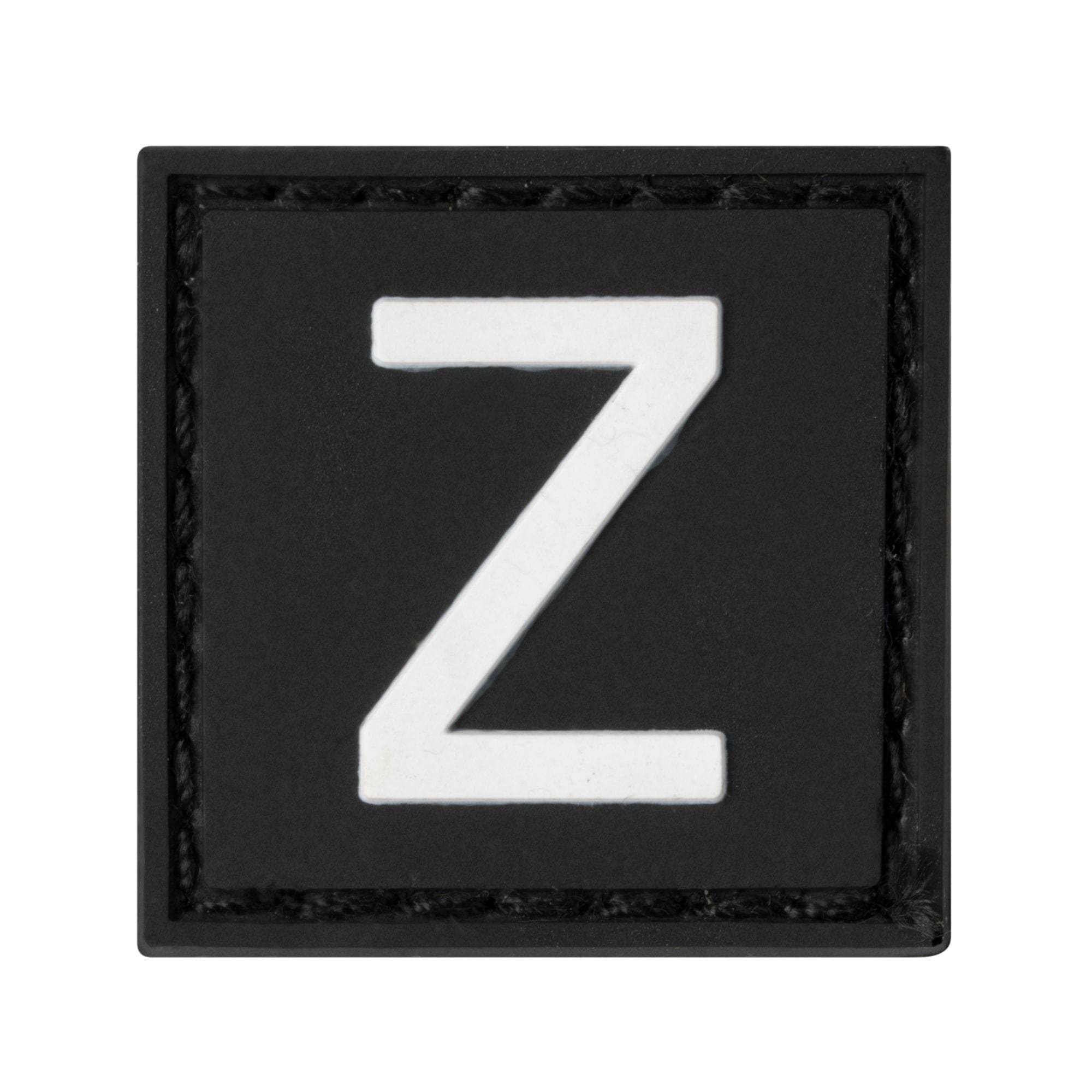 Built for Athletes Patches Z Letter Rubber Patches