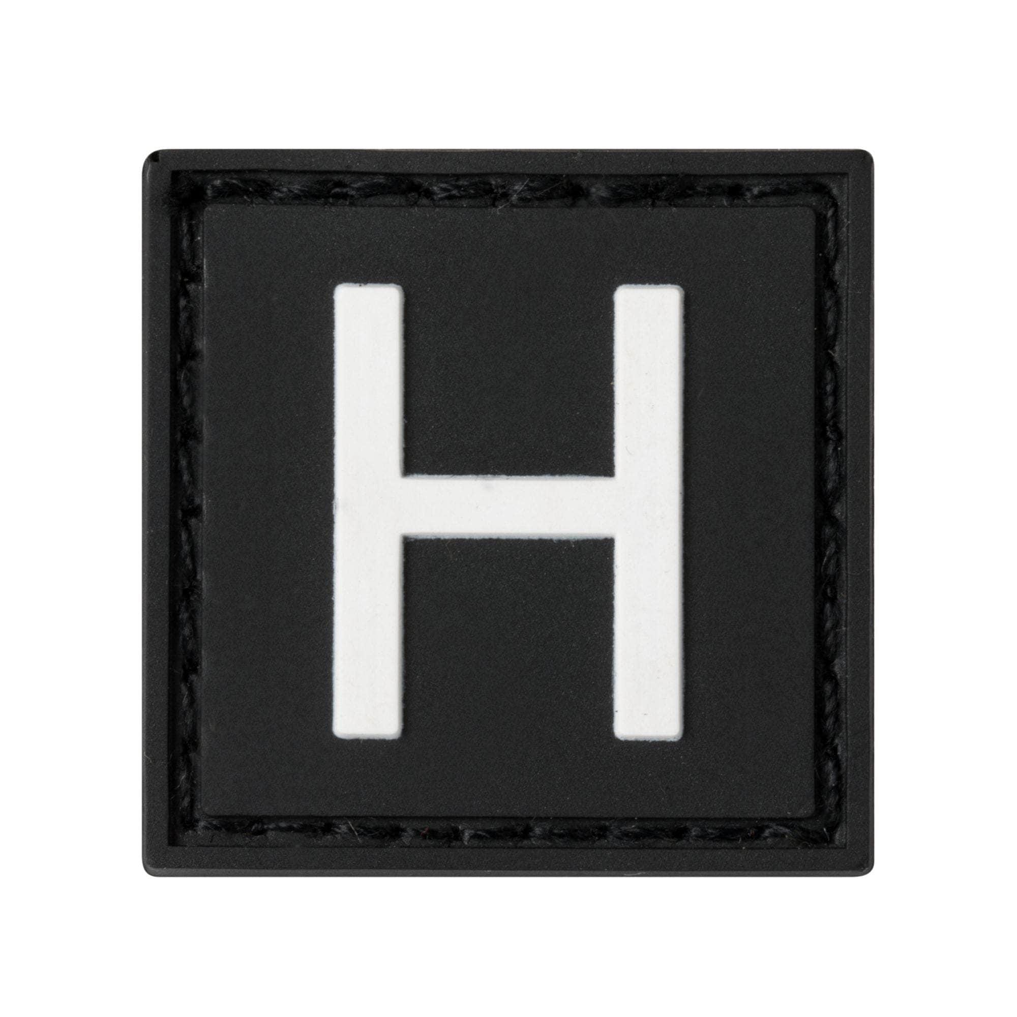Built for Athletes Patches H Letter Rubber Patches