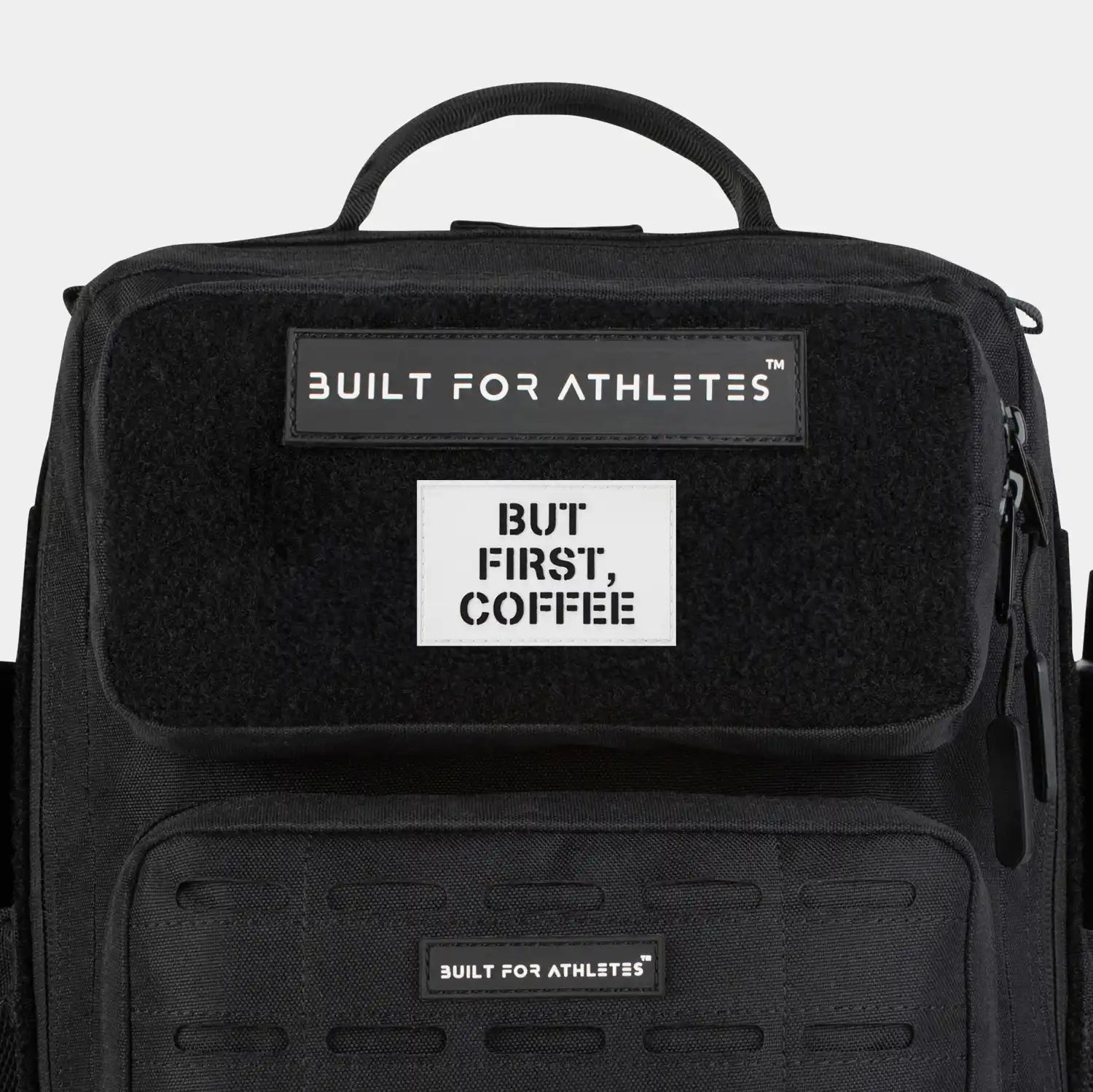 Built for Athletes Aufnäher aber zuerst Kaffeeaufnäher