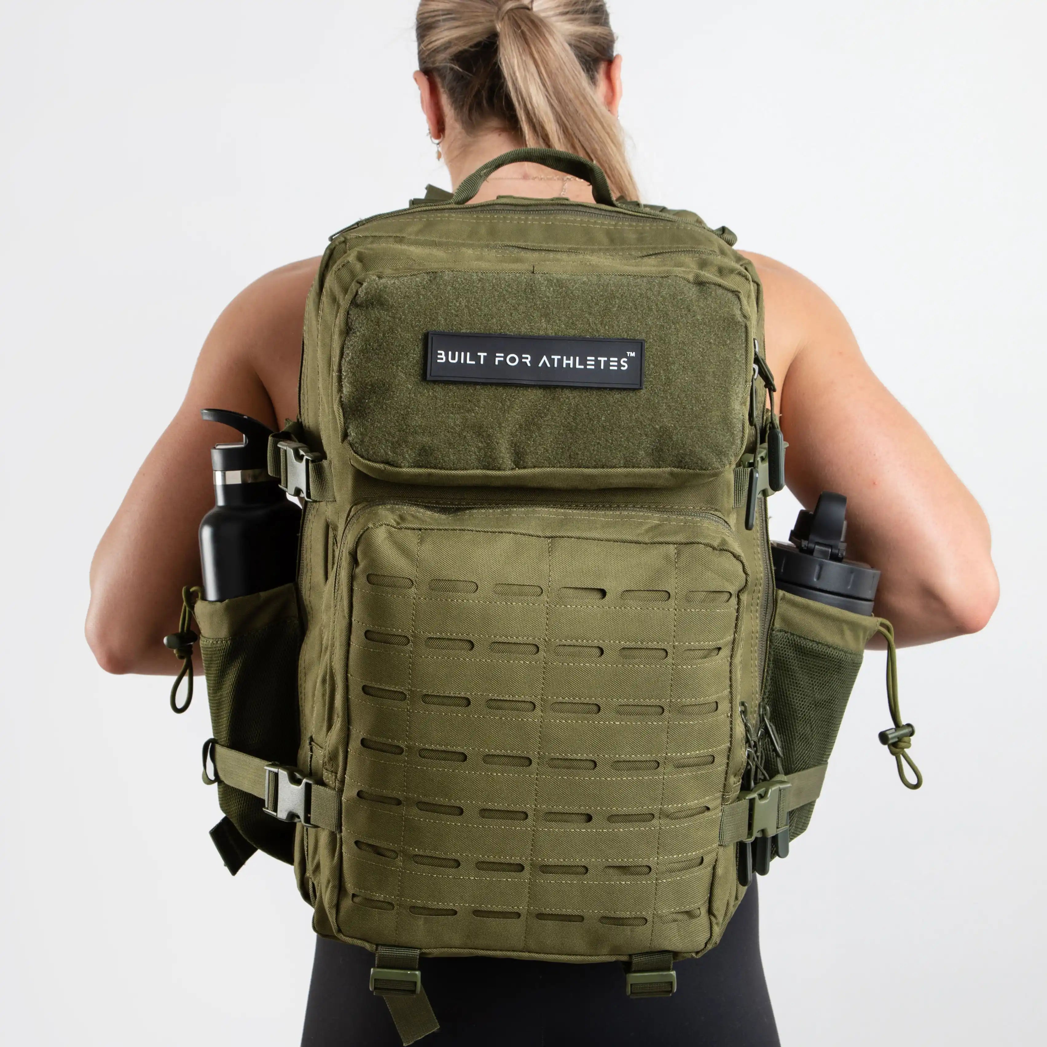 Built for Athletes Rucksäcke große Armee grün Gym Rucksack