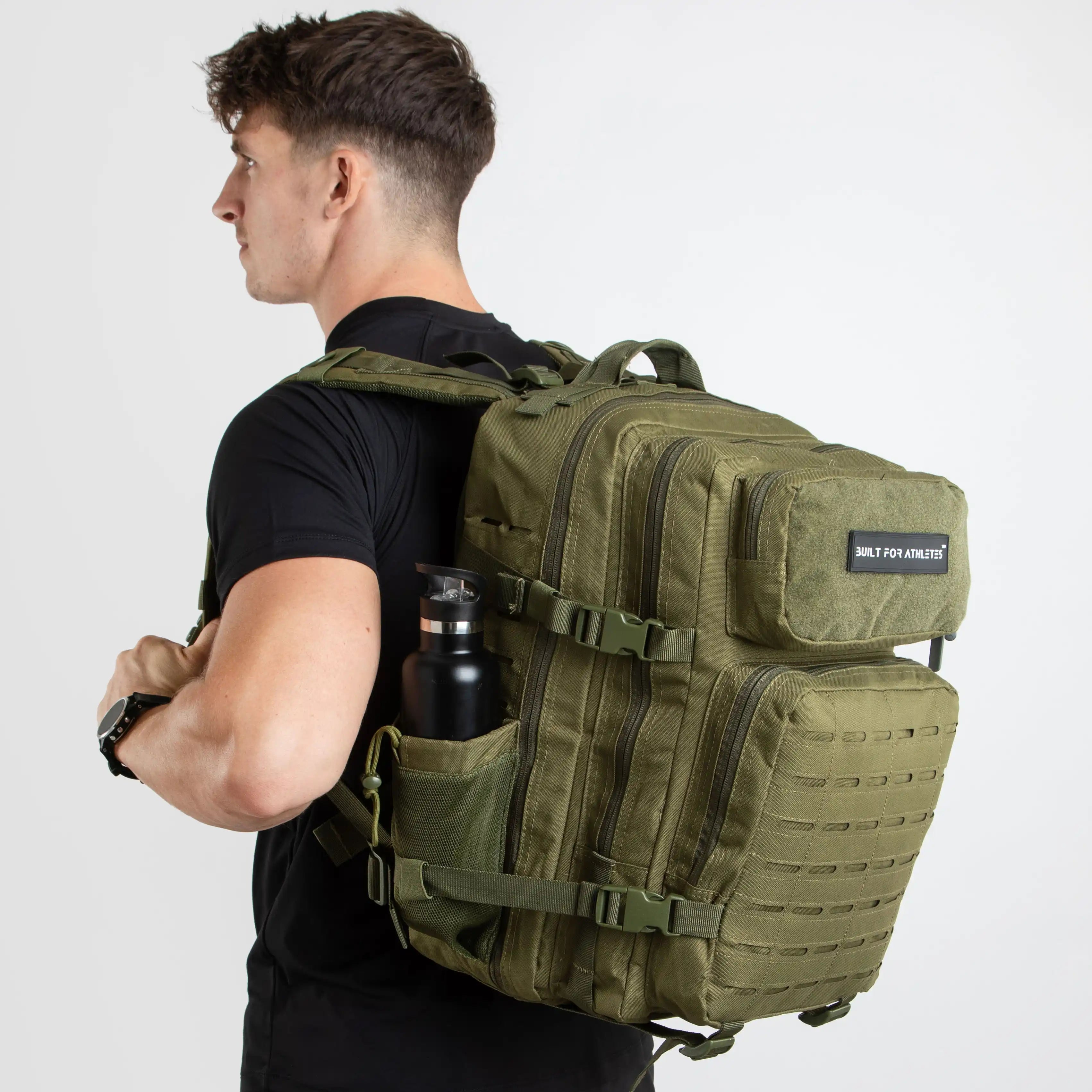 Built for Athletes Rucksäcke große Armee grün Gym Rucksack