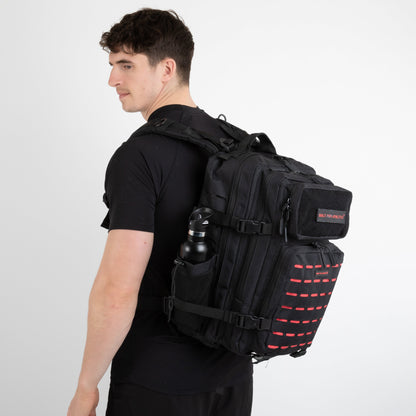 Built for Athletes Rucksäcke Large Black & Red Gym Backpacks