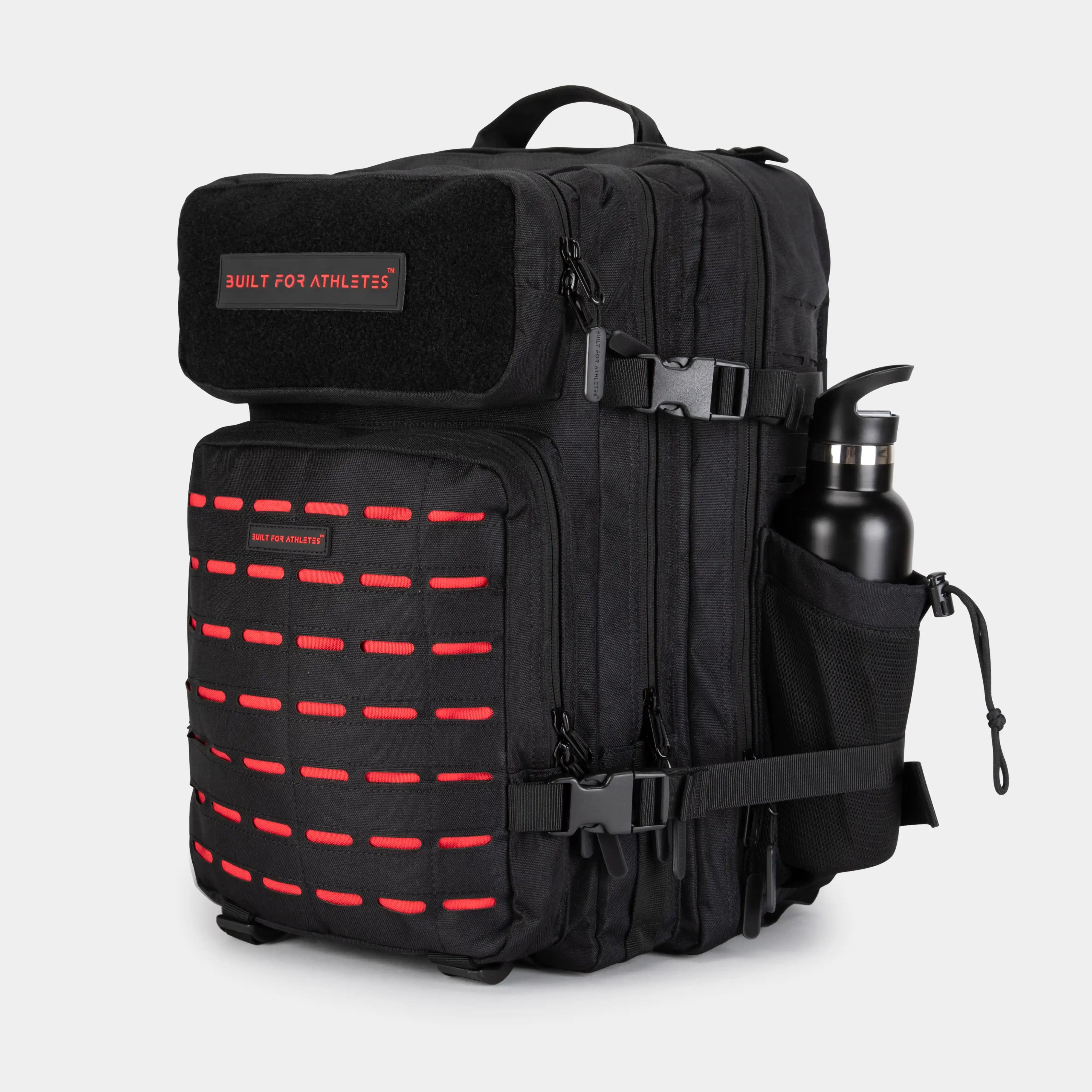 Built for Athletes Rucksäcke Large Black & Red Gym Backpacks