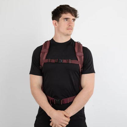 Gebaut für Athleten Rucksäcke große Burgundy Gym Backpack