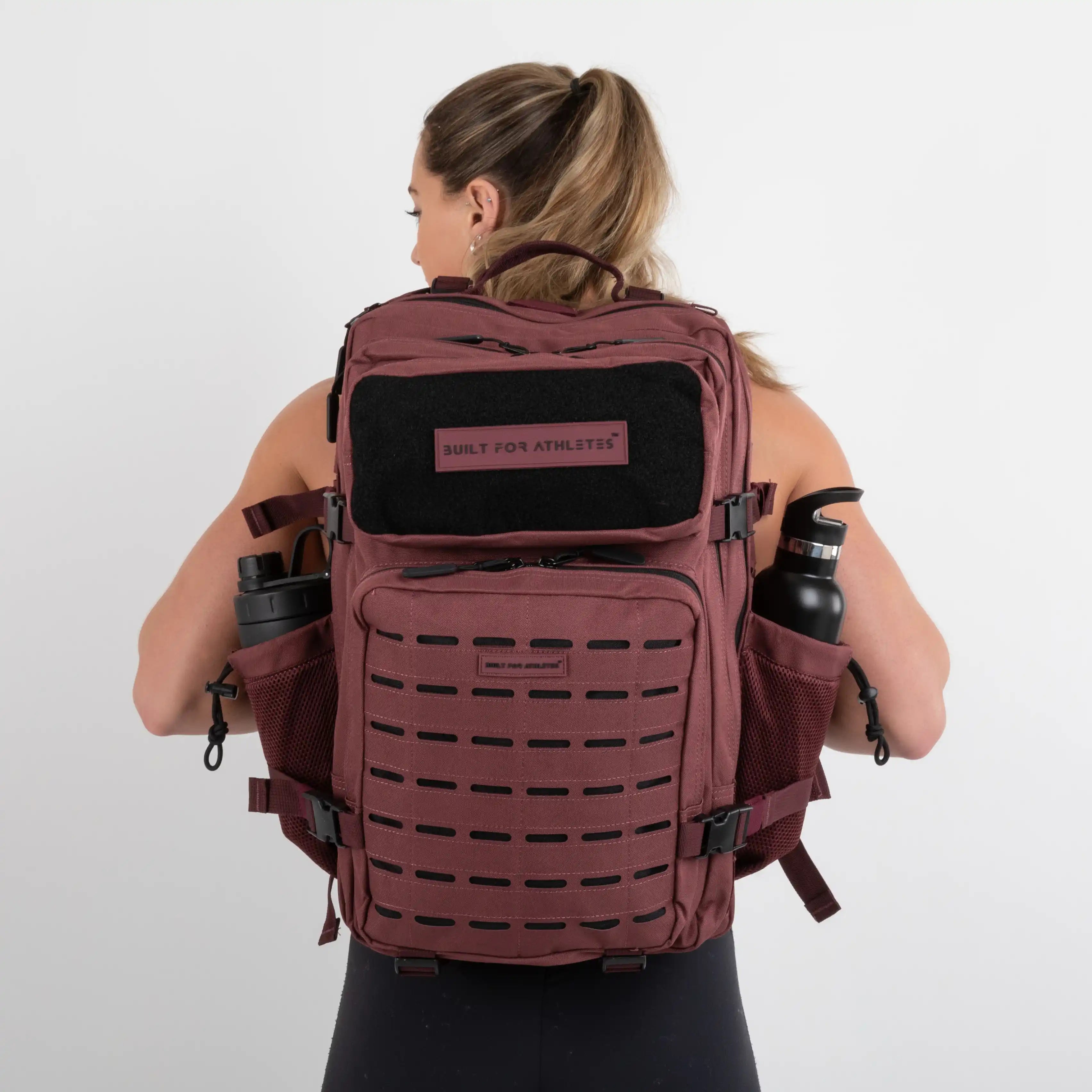 Gebaut für Athleten Rucksäcke große Burgundy Gym Backpack